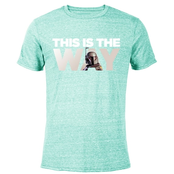 Star Wars Mandalorian Mando This Is The Way - Short Sleeve Blended T-Shirt for Adults – Customized-Ocean Blue