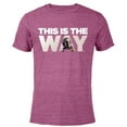 thumbnail image 1 of Star Wars Mandalorian Mando This Is The Way - Short Sleeve Blended T-Shirt for Adults – Customized-Purple, 1 of 5