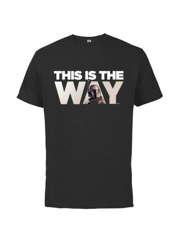 Star Wars Mandalorian Mando This Is The Way - Short Sleeve Cotton T-Shirt for Adults - Customized-Black