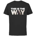 thumbnail image 1 of Star Wars Mandalorian Mando This Is The Way - Short Sleeve Cotton T-Shirt for Adults - Customized-Black, 1 of 5