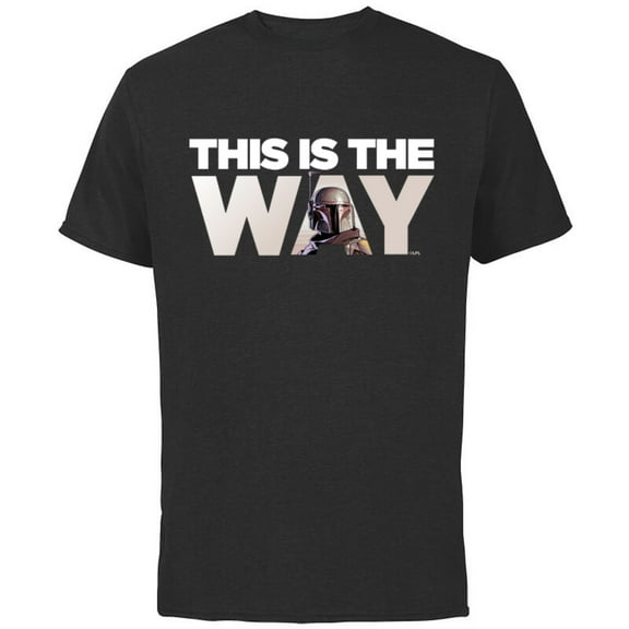 Star Wars Mandalorian Mando This Is The Way - Short Sleeve Cotton T-Shirt for Adults - Customized-Black