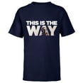 thumbnail image 1 of Star Wars Mandalorian Mando This Is The Way - Short Sleeve T-Shirt for Kids – Customized-Navy, 1 of 5