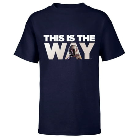 Star Wars Mandalorian Mando This Is The Way - Short Sleeve T-Shirt for Kids – Customized-Navy