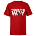 thumbnail image 1 of Star Wars Mandalorian Mando This Is The Way - Short Sleeve T-Shirt for Kids – Customized-Red, 1 of 5