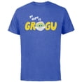 thumbnail image 1 of Star Wars Mandalorian My Name is Grogu Cartoon - Short Sleeve Cotton T-Shirt for Adults - Customized-Royal Heather, 1 of 5