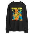 thumbnail image 1 of Star Wars - Mandalorian Neon Colors - Men's Long Sleeve Graphic T-Shirt, 1 of 4
