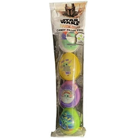 Star Wars Mandalorian Plastic Eggs Filled With Candy Characters Pack of 3