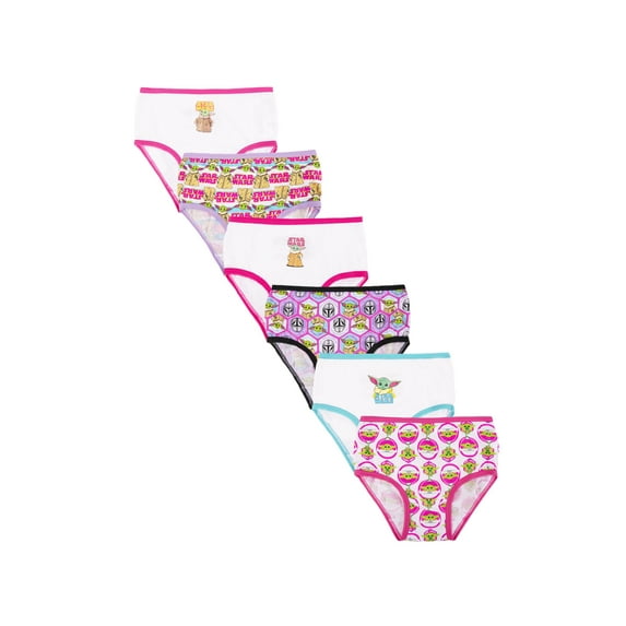 Star Wars Mandalorian Toddler Girls Panty, 6-Pack, Sizes 2-4T