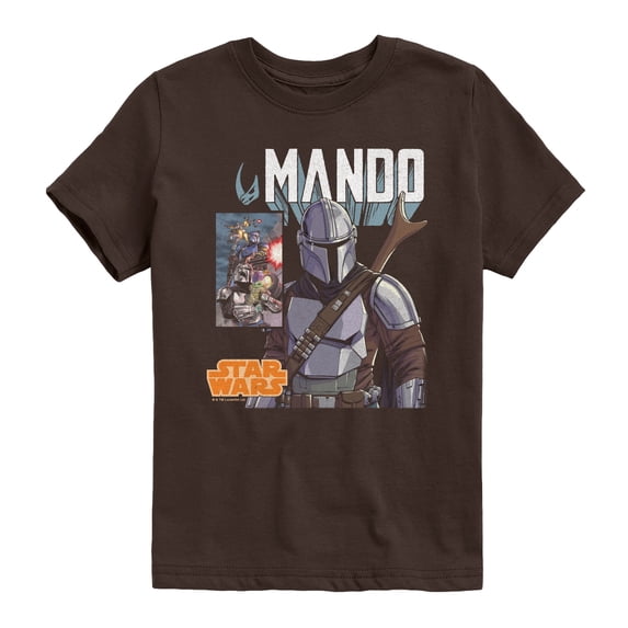 Star Wars - Mando Boxes - Youth Boys Short Sleeve Graphic T-Shirt