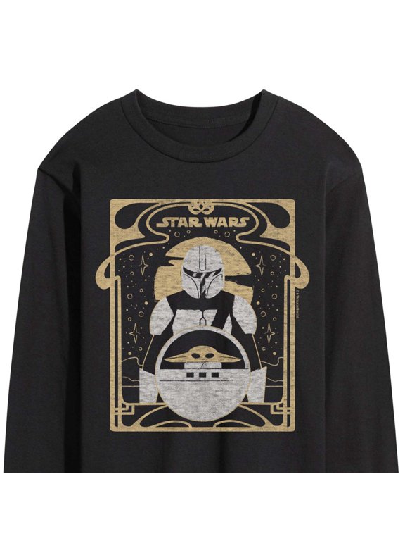- Mando Celestial Men's Long Sleeve Graphic T-Shirt