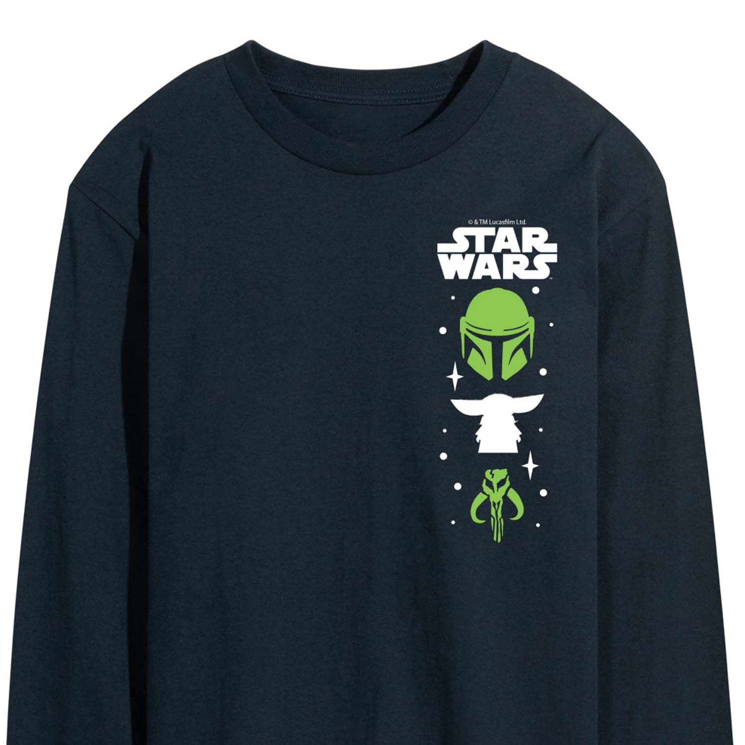 Star Wars - Mando Icons - Men's Long Sleeve Graphic T-Shirt - Walmart.com