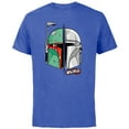 thumbnail image 1 of Star Wars Mando and Boba Fett May the 4th Be With You - Short Sleeve Cotton T-Shirt for Adults - Customized-Royal Heather, 1 of 5