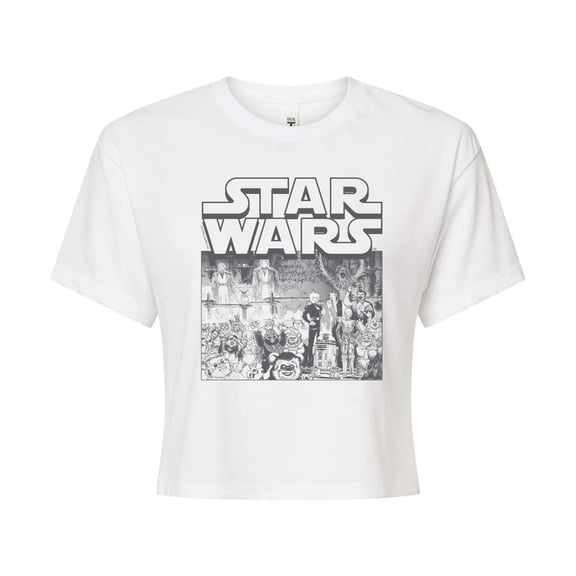 Star Wars - Manga Art Style - Juniors Cropped Tee