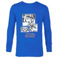 thumbnail image 1 of Star Wars Manga Luke Skywalker X-wing Pilot Comic Panels - Long Sleeve T-Shirt for Men - Customized-Navy, 1 of 5