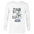 thumbnail image 1 of Star Wars Manga Luke Skywalker X-wing Pilot Comic Panels - Long Sleeve T-Shirt for Men - Customized-White, 1 of 5