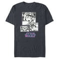 thumbnail image 1 of Star Wars Manga Luke Skywalker X-wing Pilot Comic Panels - Short Sleeve Blended T-Shirt for Adults - Customized-Navy Heather, 1 of 5
