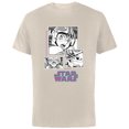 thumbnail image 1 of Star Wars Manga Luke Skywalker X-wing Pilot Comic Panels - Short Sleeve Cotton T-Shirt for Adults - Customized-Natural, 1 of 5