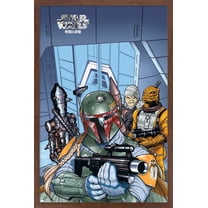 Star Wars: Manga Madness - Bounty Hunters Wall Poster, 14.725" x 22.375" Framed
