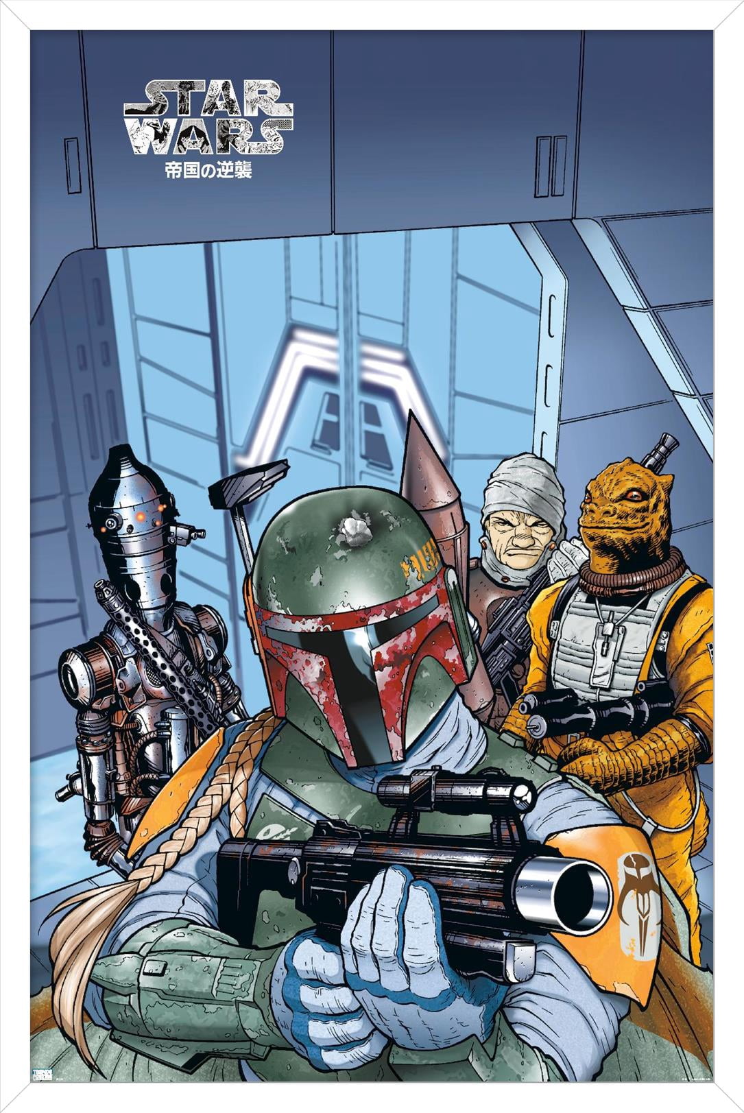 Star Wars: Manga Madness - Bounty Hunters Wall Poster, 22.375" x 34" Framed