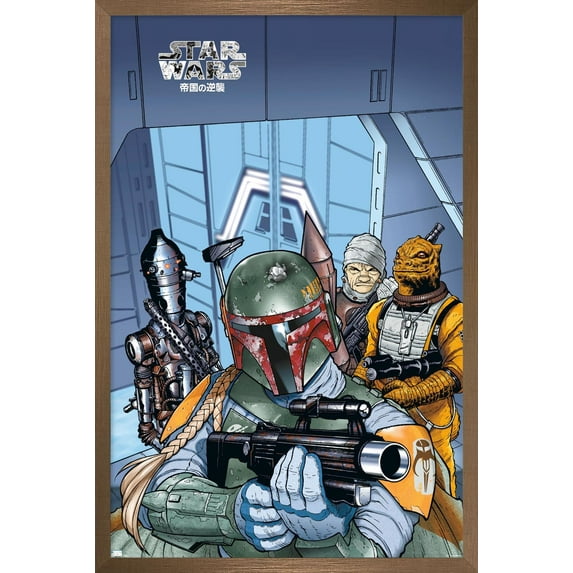 Star Wars: Manga Madness - Bounty Hunters Wall Poster, 22.375" x 34" Framed