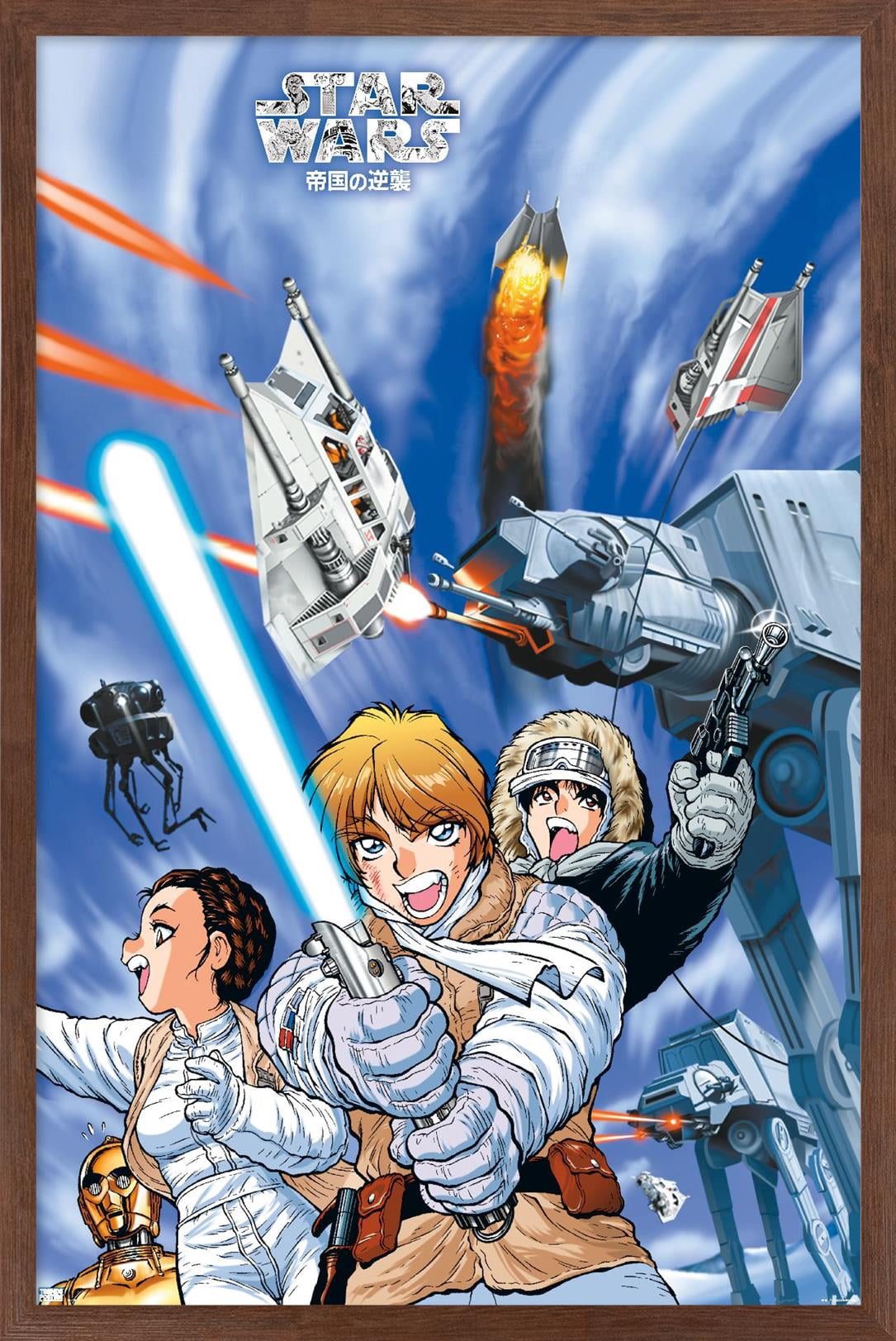 Star Wars: Manga Madness - Hoth Wall Poster, 22.375" x 34" Framed
