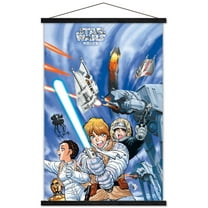 Star Wars: Manga Madness - Hoth Wall Poster with Magnetic Frame, 22.375" x 34"