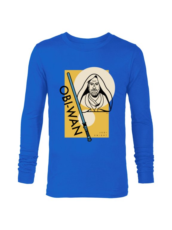 Master Obi-Wan Kenobi Jedi Knight - Long Sleeve T-Shirt for Men - Customized-Navy