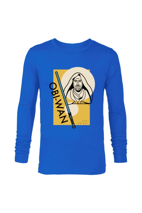 Master Obi-Wan Kenobi Jedi Knight - Long Sleeve T-Shirt for Men - Customized-Navy