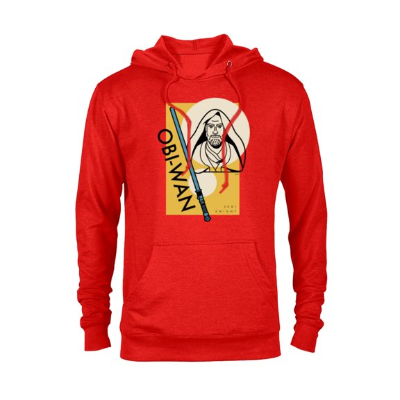 Star Wars Master Obi-Wan Kenobi Jedi Knight - Pullover Hoodie for Adults - Customized-Red