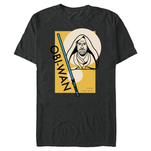 Star Wars Master Obi-Wan Kenobi Jedi Knight - Short Sleeve Blended T-Shirt for Adults - Customized-Dark Heather