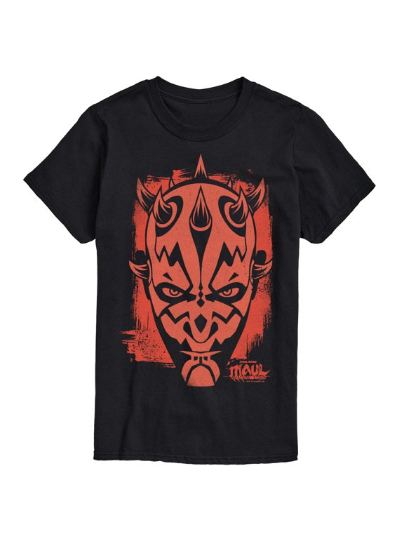 - Maul Face Tonal Washed Men's Short Sleeve Graphic T-Shirt