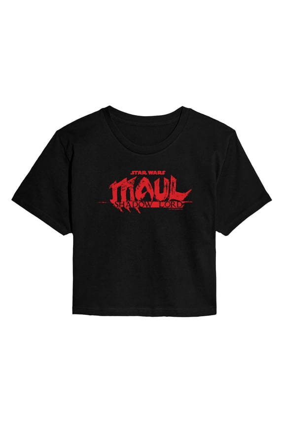 - Maul Shadow Lord Logo - Juniors Cropped Graphic T-Shirt