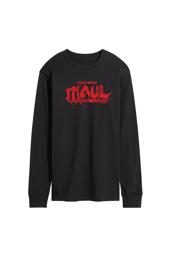 - Maul Shadow Lord Logo - Men's Long Sleeve Graphic T-Shirt