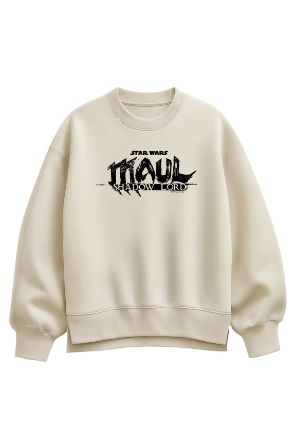 Maul: Shadow Lord - Logo Black - Women's Oversized Fleece Crew Sweatshirt