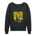 thumbnail image 1 of Star Wars - May Fourth Dogfight - Women's French Terry Long Sleeve Pullover, 1 of 4