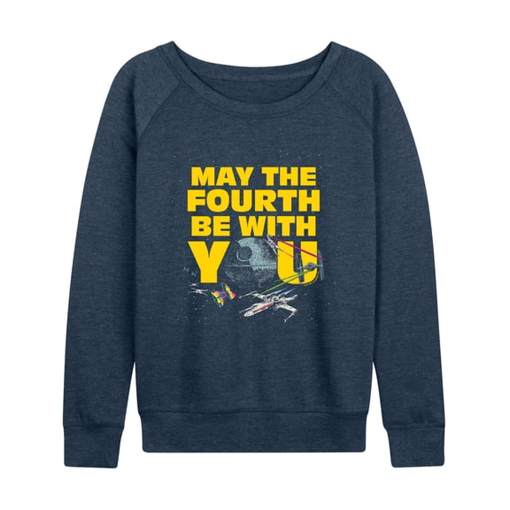 Star Wars - May Fourth Dogfight - Women's French Terry Long Sleeve Pullover