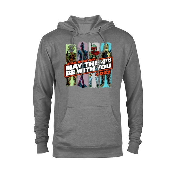Star Wars May The 4th Be With You 2022 Bounty Hunters - Pullover Hoodie for Adults - Customized-Graphite Heather