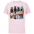thumbnail image 1 of Star Wars May The 4th Be With You 2022 Bounty Hunters - Short Sleeve Cotton T-Shirt for Adults - Customized-Soft Pink, 1 of 5