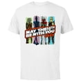 thumbnail image 1 of Star Wars May The 4th Be With You 2022 Bounty Hunters - Short Sleeve Cotton T-Shirt for Adults - Customized-White, 1 of 5