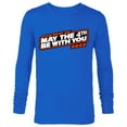 thumbnail image 1 of Star Wars May The 4th Be With You 2022 - Long Sleeve T-Shirt for Men - Customized-Royal, 1 of 5