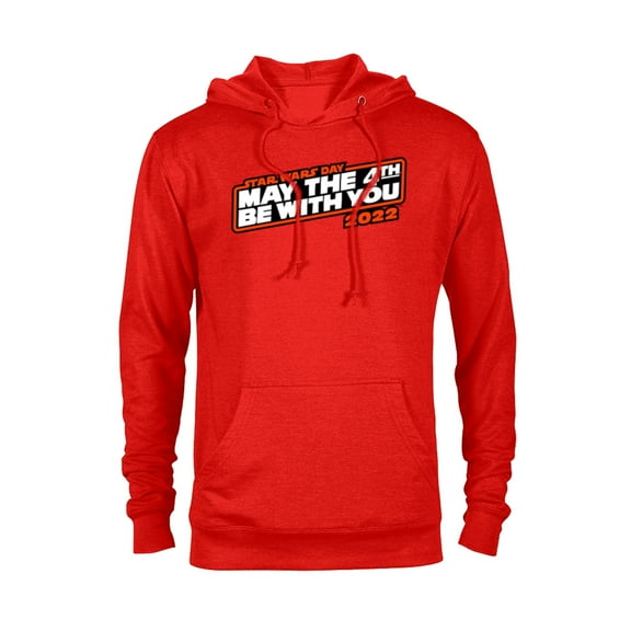 Star Wars May The 4th Be With You 2022 - Pullover Hoodie for Adults - Customized-Red Heather