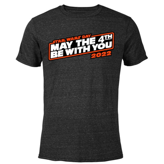 Star Wars May The 4th Be With You 2022 - Short Sleeve Blended T-Shirt for Adults - Customized-Black
