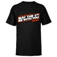 thumbnail image 1 of Star Wars May The 4th Be With You 2022 - Short Sleeve T-Shirt for Kids - Customized-Black, 1 of 5