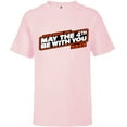 thumbnail image 1 of Star Wars May The 4th Be With You 2022 - Short Sleeve T-Shirt for Kids - Customized-Soft Pink, 1 of 5