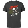 thumbnail image 1 of Star Wars May The 4th Be With You 2022 X-Wing Premium - Short Sleeve Cotton T-Shirt for Adults - Customized-Charcoal, 1 of 5