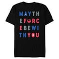 thumbnail image 1 of Star Wars May The Force Be With You Americana - Short Sleeve Blended T-Shirt for Adults - Customized-Black, 1 of 5