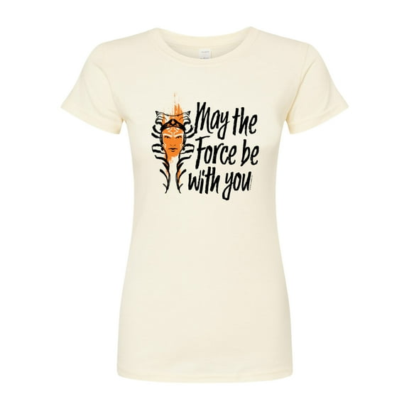 Star Wars - May The Force Be With You - Juniors Fitted Graphic T-Shirt