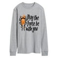 thumbnail image 1 of Star Wars - May The Force Be With You - Men's Long Sleeve Graphic T-Shirt, 1 of 5