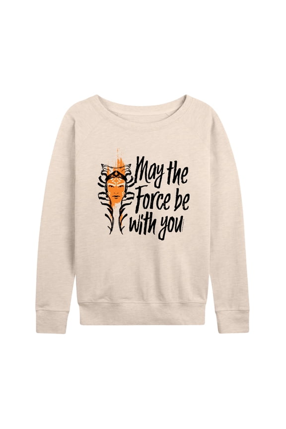 - May The Force Be With You - Women's French Terry Long Sleeve Pullover