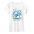 thumbnail image 1 of Star Wars - May The Fourth Be With You - Women's Short Sleeve Graphic T-Shirt, 1 of 4